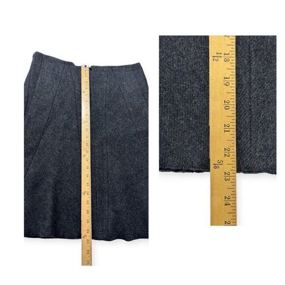 Prada Gray Wool A line skirt,   Size 46 Italy/L - Picture 10 of 10